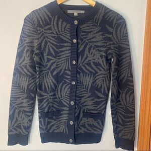 PROENZA SCHOULER for Target Gray Navy Blue Cardigan cotton cashmere Sweater top